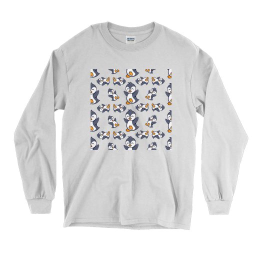 Happy Penguins Vintage Long Sleeve Shirt