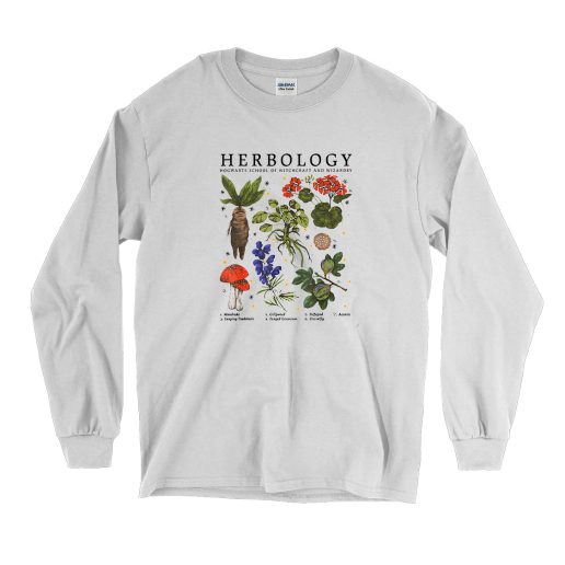 Herbology Plants Botanical Vintage Long Sleeve Shirt