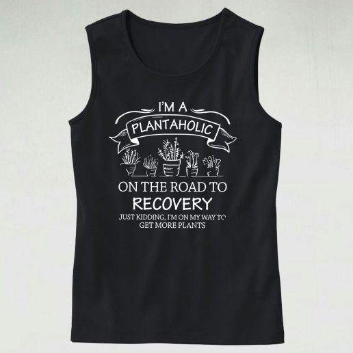 I Am Plantaholic Vegan Cute Tank Top