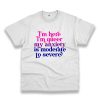 I'm Here Im Queer My Anxiety Is Moderate To Severe Vintage Tshirt