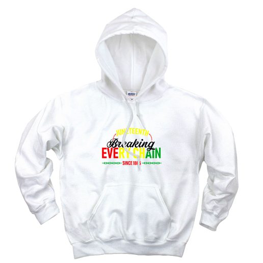 Juneteenth Breaking Every Chain Since 1865 Aesthetic Graphic Hoodie