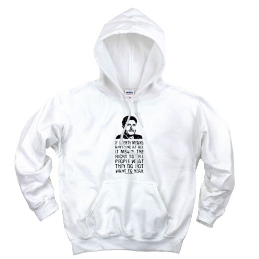 Liberty Free Speech Quote Aesthetic Graphic Hoodie