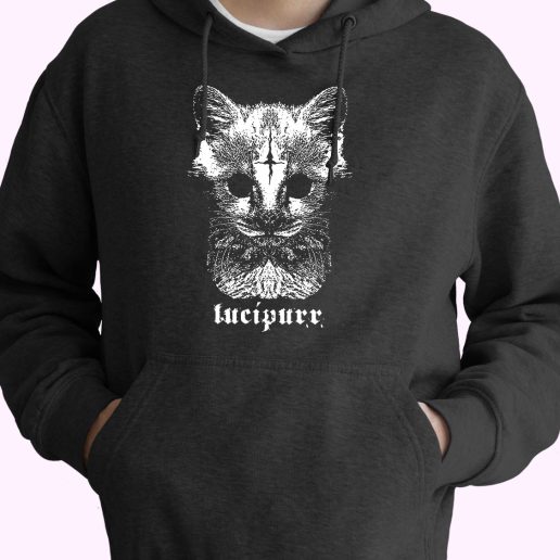 Lucipurr Cat Goth Cute Hoodie