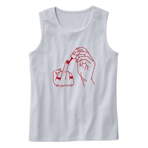 Middle Finger Polish Girl Gang Tank Top Outfit