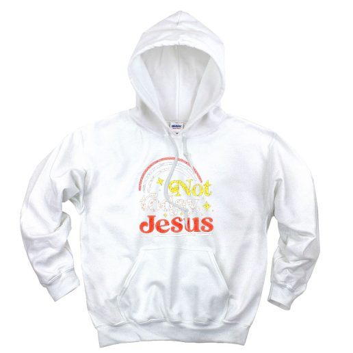 Not Today Jesus Aesthetic Graphic Hoodie