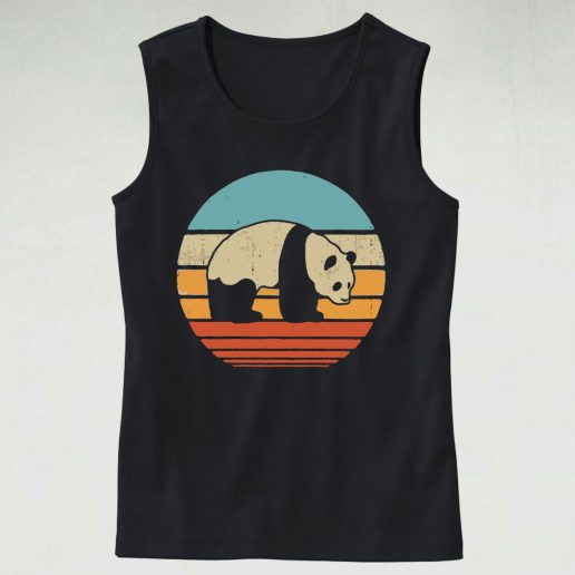 Panda Sunset Cute Tank Top