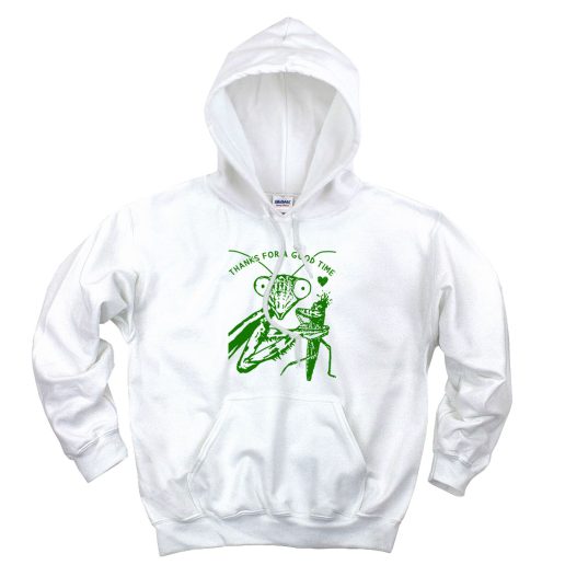 Praying Mantis Thanks For A Good Time Aesthetic Graphic Hoodie