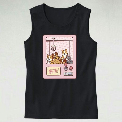 Puppy Dog Claw Machine Cute Tank Top