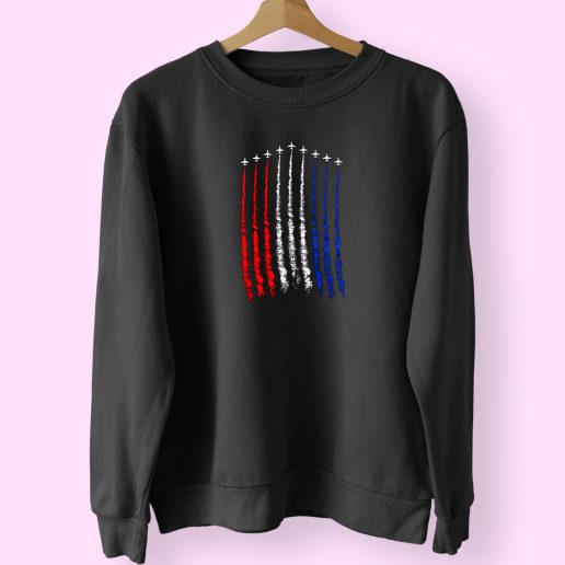 Red White Blue Air Force Flyover Cute Sweatshirt