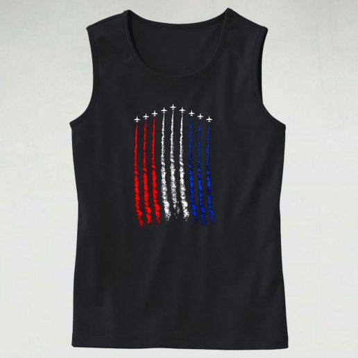 Red White Blue Air Force Flyover Cute Tank Top