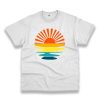 Retro Sunset Rays Wavy Vintage Tshirt