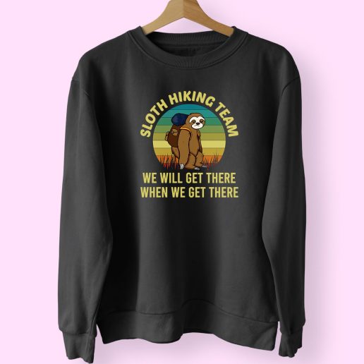 Sloth Hiking Team Cute Sweatshirt