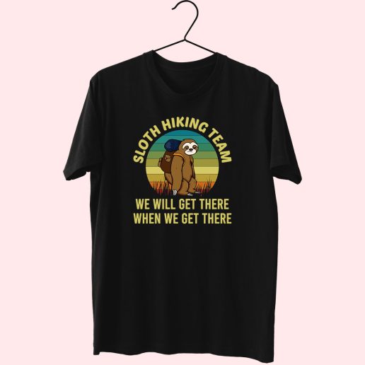 Sloth Hiking Team Cute T Shirt