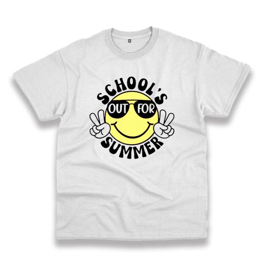 Smiley Schools Out For Summer Vintage Tshirt