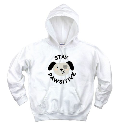 Stay Pawsitive Positive Mental Health Cute Hoodie