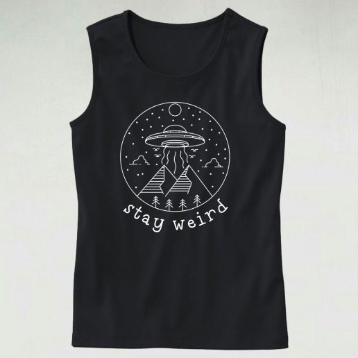 Stay Weird Ufo Cute Tank Top