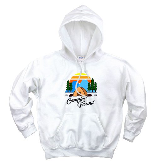 Summer Camping Ground Aesthetic Graphic Hoodie