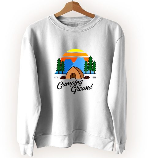 Summer Camping Ground Vintage Sweatshirt