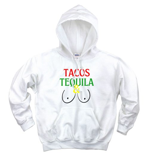 Tacos Tequila And Titties Aesthetic Graphic Hoodie