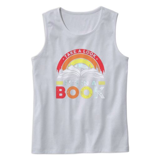 Take A Look It's In A Book Tank Top Outfit