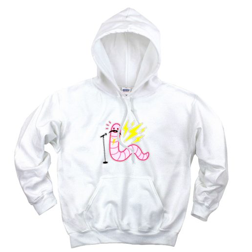 Worm With A Mustache Aesthetic Graphic Hoodie