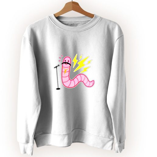 Worm With A Mustache Vintage Sweatshirt