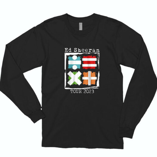 2023 Ed Sheeran Mathematics America Tour Long Sleeve Shirt Classic Style