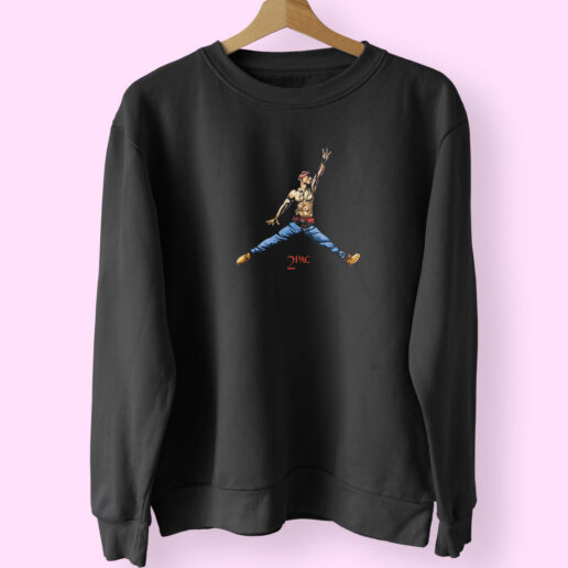 2pac Jump Parody Vintage Sweatshirt Design