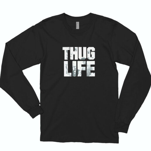 2pac Thug Life Air Long Sleeve Shirt Classic Style