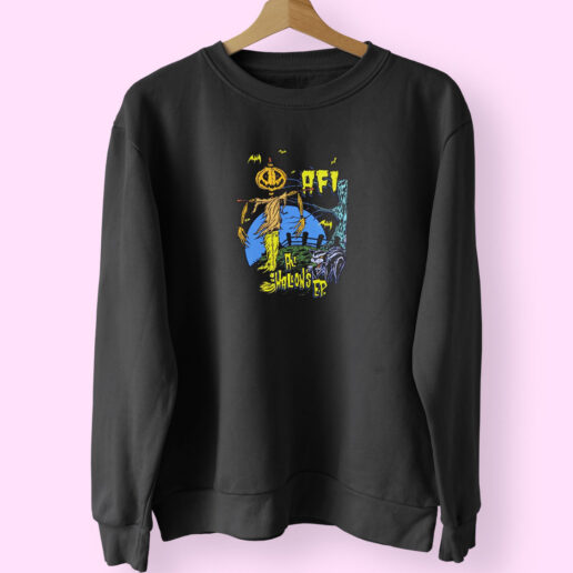 Afi All Hollow's Bat Graphic Sweatshirt Design