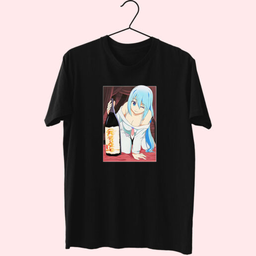 Anime Konosuba Aqua And Sake Essentials T shirt