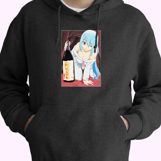 Anime Konosuba Aqua And Sake Hoodie Design