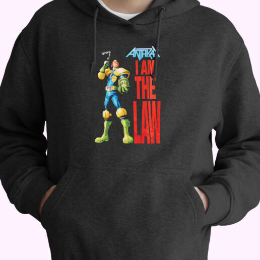 Anthrax I Am The Law Hoodie Design