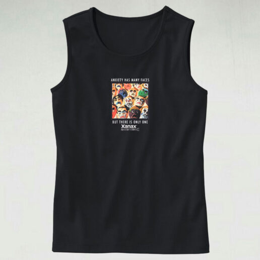 Anxiety Has Many Faces But There Is Only One Tank Top Design