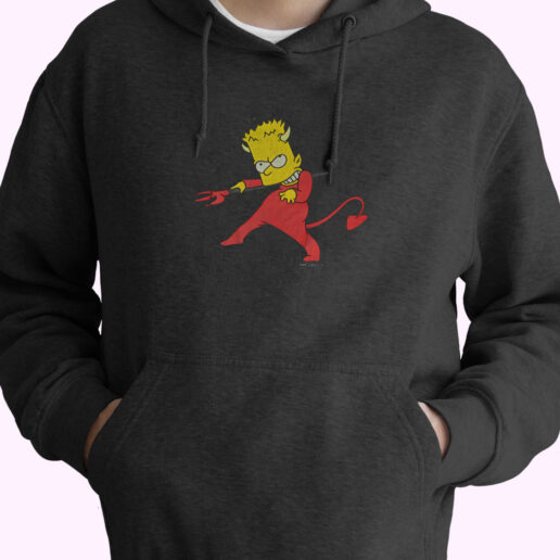 Bart Simpson Devil Costume Hoodie Design