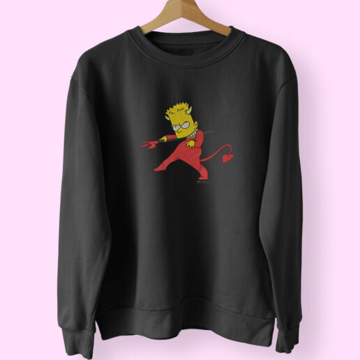 Bart Simpson Devil Costume Sweatshirt Design