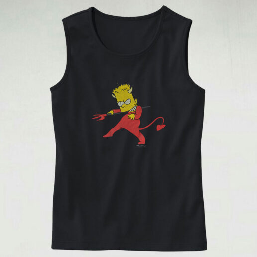 Bart Simpson Devil Costume Tank Top Design