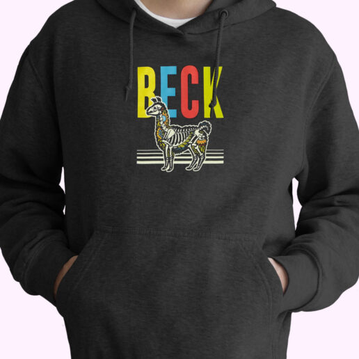 Beck Llama Skeleton Graphic Hoodie Design