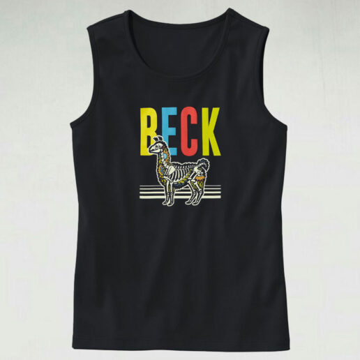 Beck Llama Skeleton Graphic Tank Top Design