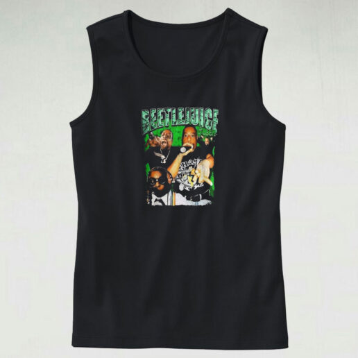 Beetlejuice Green Rapper Tank Top Design