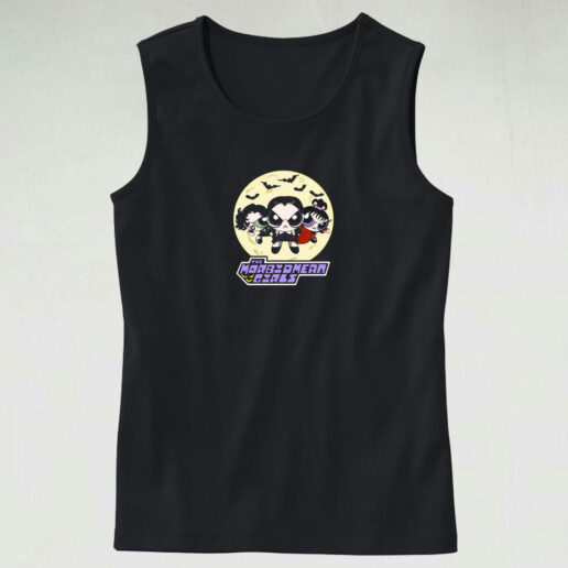 Beetlejuice Powerpuff Girls Vintage Cartoon Tank Top Design