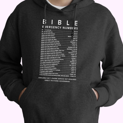 Bible Emergency Numbers Essential Hoodie