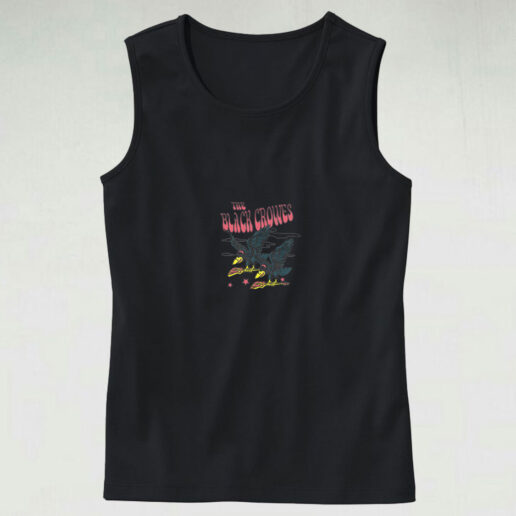 Black Crowes Flying Crows White Tank Top Design