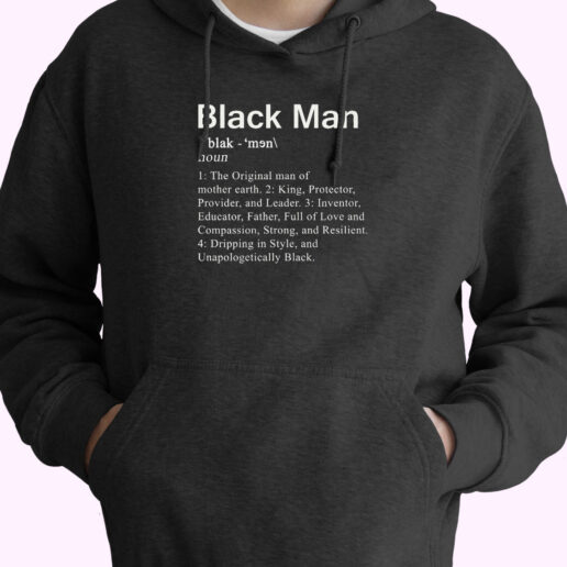 Black Men Definition Hoodie Design