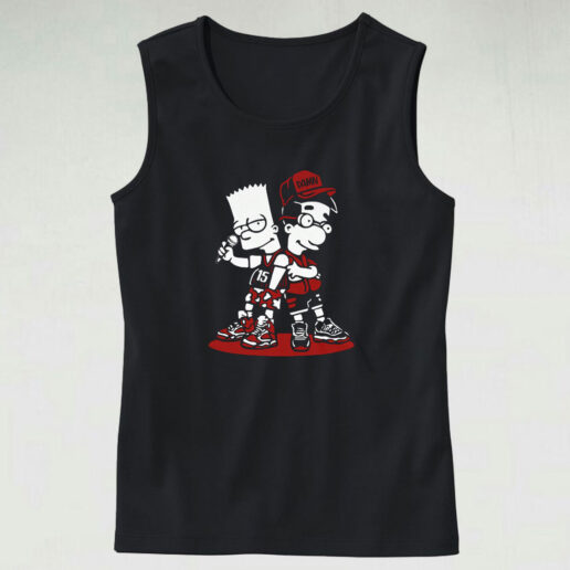 Black Red So Icey Boyz Graphic Tank Top Design