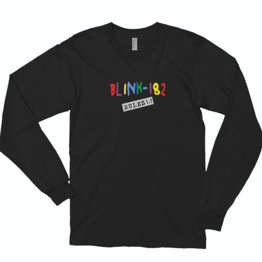 Blink 182 Rulez Logo Long Sleeve Shirt Classic Style