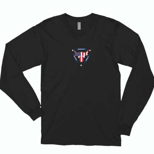 Blood Sweat Respect Usa Flag The Rock Under Armour Project Long Sleeve Shirt Classic Style