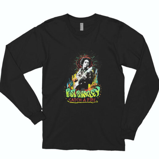 Bob Marley And The Wailers Catch A Fire Tracklist Long Sleeve Shirt Classic Style