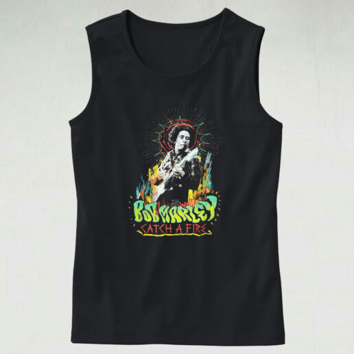 Bob Marley And The Wailers Catch A Fire Tracklist Tank Top Design