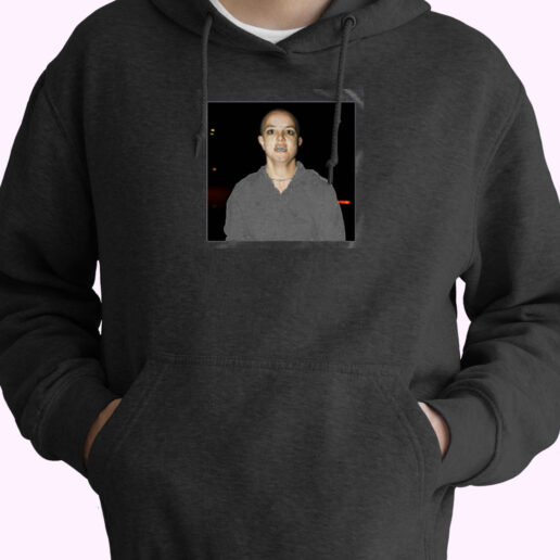 Britney Spears Shaved Head Graphic Hoodie Design